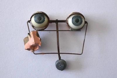 yeux basculants pour poupée ancienne du 19/20ème siècle-Système balancier - Photo 1/4