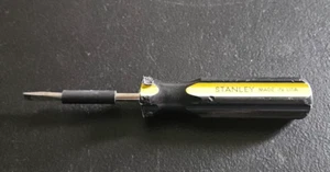 STANLEY U.S.A. FLATHEAD SCREWDRIVER. BLACK / YELLOW HANDLE - Picture 1 of 6