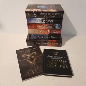 City of Bones de Cassandra Clare Mortal Instruments #1-6 + Citas de libros y guía - Imagen 1 de 9