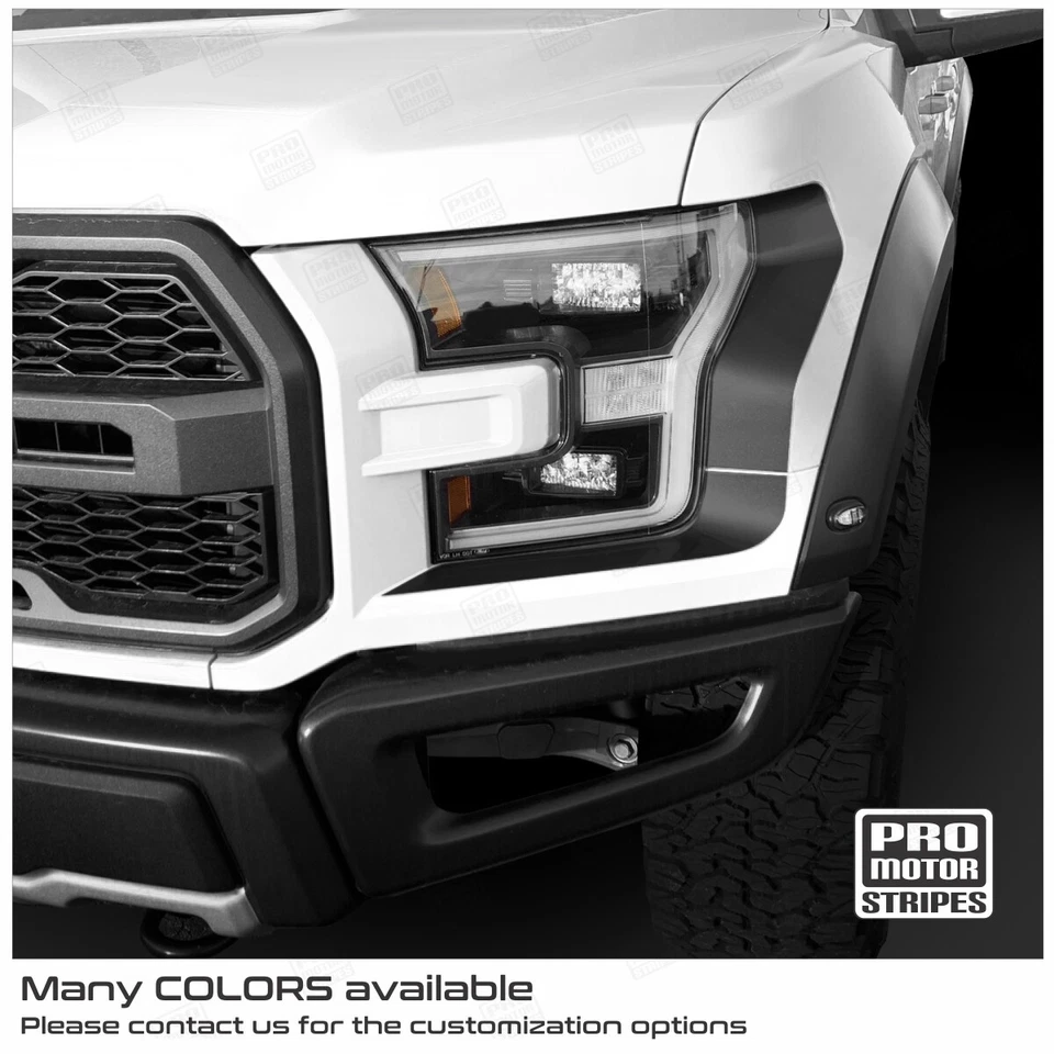 Calcomanías acento faros Ford F-150 2017-2020 para F150 LX XLT Lariat Raptor Foto 1 de 2