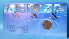 1997 Royal Mint £2 Coin Cover Flights of Genius Two Pounds PNC & FDC