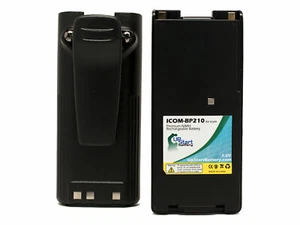 2x Two-Way Radio Battery + Clip ICOM IC-V82 IC-F3GS IC-F3GT IC-F22 BP-209N - Picture 1 of 1