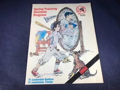 N3-65 NEW YORK YANKEES 1982 SPRING TRAINING PROGRAM - FT. LAUDERDALE, FL - Image 1 of 4