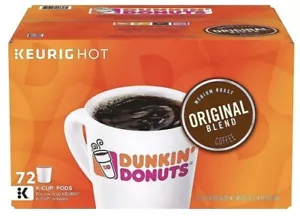 Dunkin Donuts Original Blend K-Cups, Medium Roast 72 Stück Value Box - Bild 1 von 4