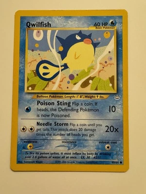 Qwilfish 49/64 Neo Revelation-Unlimited Edition Normal Baldorfish - Bild 1 von 2