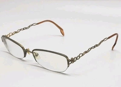 Catherine Deneuve Eyeglasses Frame CD-246 Women's Gold Rectangular 52-17-125 - Image 1 of 4