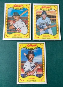 1981 KELLOGG'S 3-D XOGRAPH BASEBALL CARD LOT OF 3 LOS ANGELES DODGERS GARVEY - Picture 1 of 2