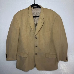 Andrew Fezza Herren Größe 46 R Braun Wildleder 3 Knopfleiste Blazer Sport Mantel Jacke - Bild 1 von 14