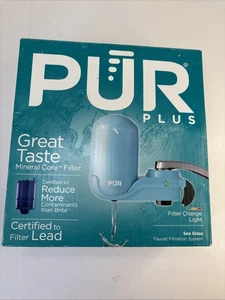 PUR PLUS Water Faucet Filtration System FM2700G - Vertical Mount, Sea Glass - Picture 1 of 4