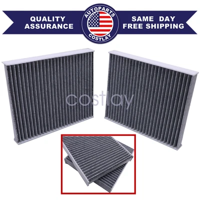 For BMW F10 F11 F18 535i 528i 650i 640i Cabin Air Filter 64119163329 2Pcs - Image 1 of 4