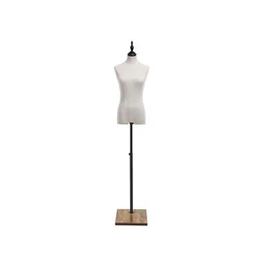 Schaufensterpuppe höhenverstellbar Divit BK2189 Schneiderpuppe Mannequin Weiß Ho - Bild 1 von 1