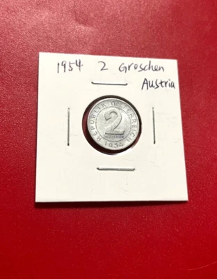 1954 2 GROSCHEN AUSTRIA COIN - NICE WORLD COIN !!! - Image 1 of 2