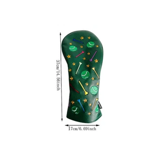 1x Cubierta de cabeza de golf con patrón de tees de pelota para madera de calle/club de golf UT/conductor - Imagen 1 de 13