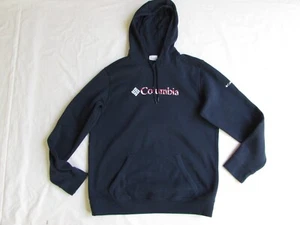Men's Columbia Sweatshirt Hoodie Pullover Blue Patriotic Graphic Jacket Sz L - Picture 1 of 17
