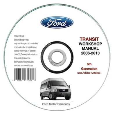 Ford Transit (2006-2013)  manuale officina riparazione su cd - Immagine 1 di 4