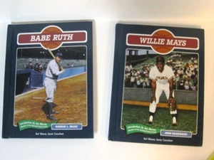 Babe Ruth and Willie Mays Baseball Legends Books 1991 (hard cover) 2 books - Picture 1 of 9