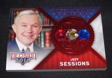 Decision 2016 JEFF SESSIONS Political Gems #G54 Red Foil - US Attorney General