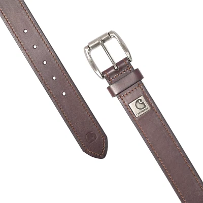 CARHARTT Leather Belt Roller Buckle Brown 42" 1.5" A0005562201 - Image 1 of 4