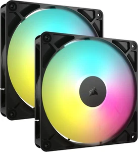 CORSAIR RS140 ARGB 140mm PWM Fans (2-Pack) Daisy-Chain Low-Noise   - Picture 1 of 12