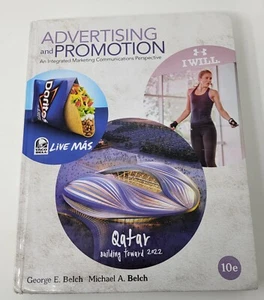 Advertising and Promotion 10e George Michael Belch Marketing Textbook Hardcover - Picture 1 of 5
