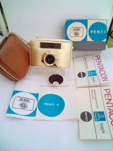 !RARE! FULL SET! Vintage Film Camera PENTACON PENTI-II+Case+Box+Hood+Manual++ - Picture 1 of 20