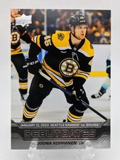 Joona Koppanen 2023-24 Upper Deck Debut Dates Insert RC Card #DD-16
