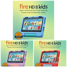 All-New Amazon Fire HD 8 Kids Tablet 32GB , Age 3 to 7 , Latest 2022 Release UK