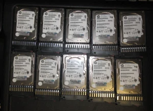 HP 652625-001, HDEAA01CBA51, MK1401GRRB, 2.5" 146GB 15K SAS w/TRAY (LOT OF 10) - Picture 1 of 3