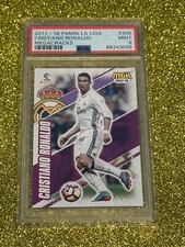 CRISTIANO RONALDO PSA 9 2017-18 PANINI MEGA CRACKS #396 LA LIGA SOCCER GOAT
