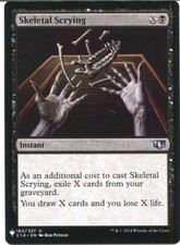 Magic The Gathering MTG Mystery Pack Card Skeletal Scrying