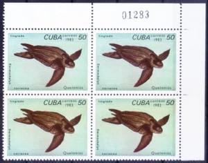Placa MNH 1983 sin negro, tortuga laúd, reptiles - Imagen 1 de 1