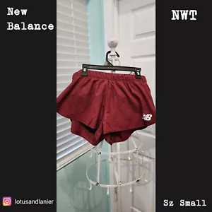 New Balance burgundische kleine sportliche Damenshorts Gr. Small neu mit Etikett - Bild 1 von 7