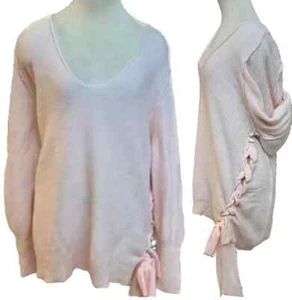 NEU Free People GRÖSSE L Strickpullover Pullover lässig OVERSIZED PINK EINZELHANDEL 168 $ - Bild 1 von 10