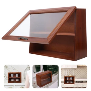 Holder Case Wall Display Boxes Display Boxes Wall Figurine Cabinet Box - Picture 1 of 12