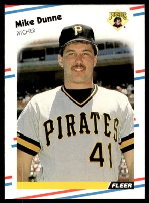 1988 Fleer Baseball Card Mike Dunne Pittsburgh Pirates #328 - Image 1 of 2