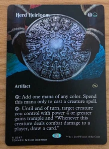 MTG - Herd Heirloom - FOIL, RARE, MINT, Borderless, Alternate-Art - TDM 0347 - Picture 1 of 3