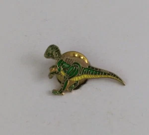 Green & Yellow Dinosaur Tiny Lapel Hat Pin - Picture 1 of 2