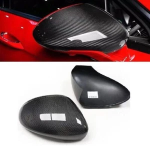 Tapa de cubierta de espejo retrovisor lateral de fibra de carbono real adicional para Porsche Panamera 971 2017 UP - Imagen 1 de 7