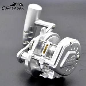 CAMEKOON Palanca de agua salada Drag Jigging Carrete de pesca Overhead Trolling Ocean Reel - Imagen 1 de 9