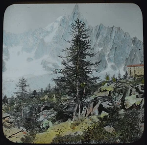Foto MONTANVERT HOTEL FRANCIA C1920 Magic Lantern Slide CHAMONIX MONTENVERS - Imagen 1 de 5