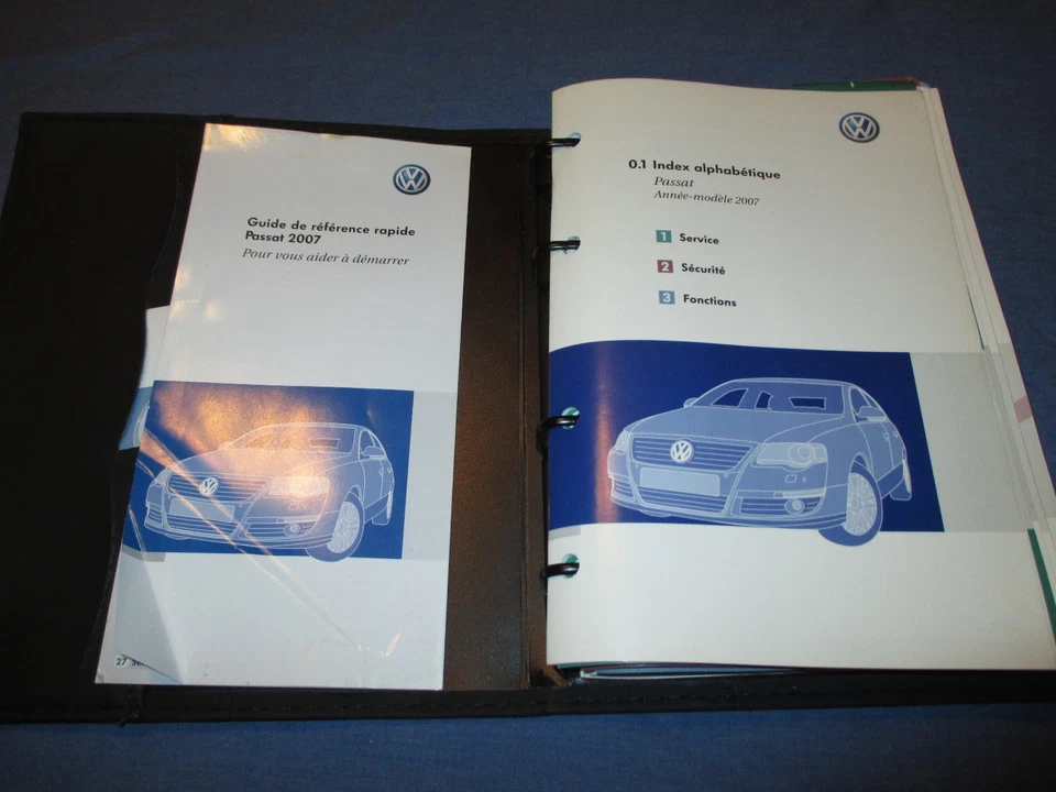 2007 Volkswagen VW Passat Propietarios Manual Juego Y Estuche Francés Du - Imagen 1 de 1
