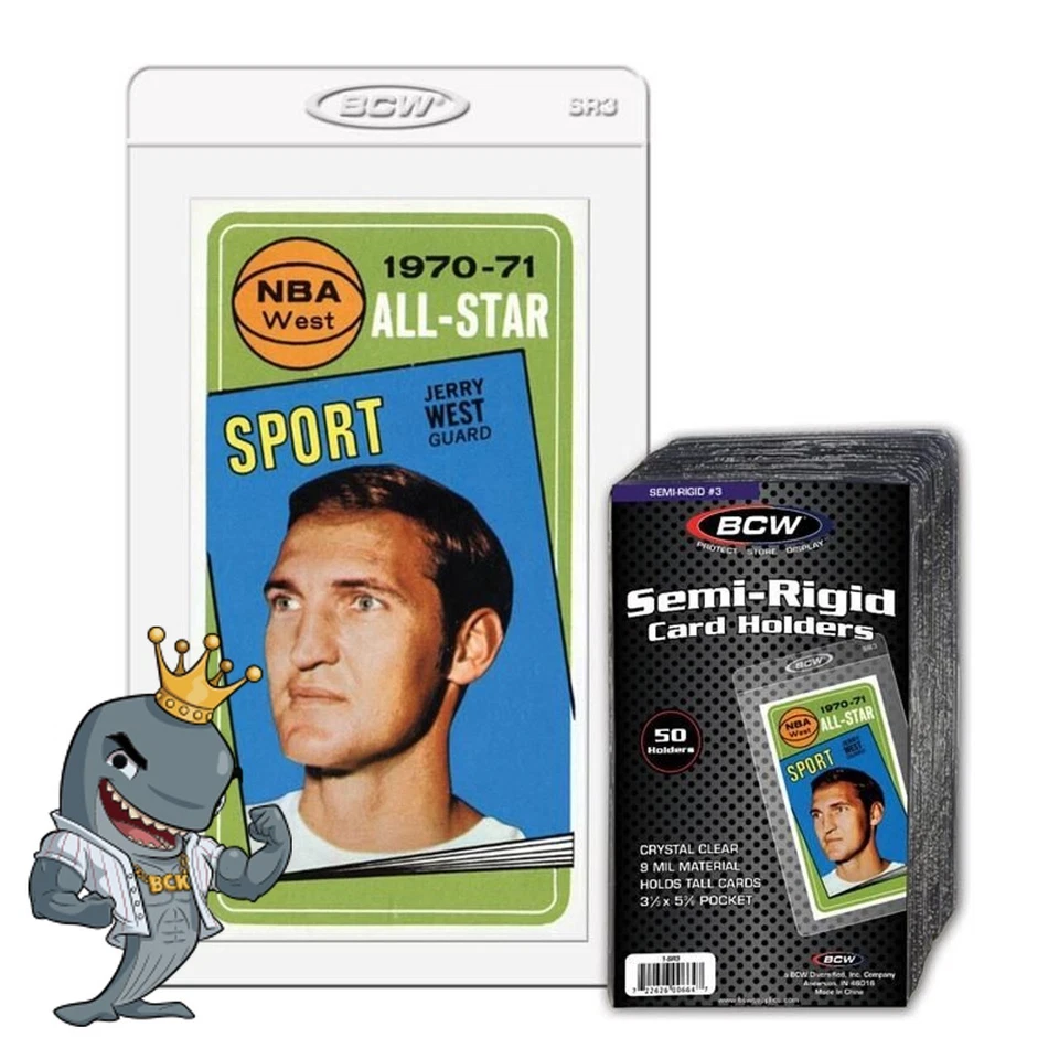 Portatarjetas alto semi rígido BCW #3 paquete de 50 quilates ENVÍO GRATUITO Foto 1 de 1