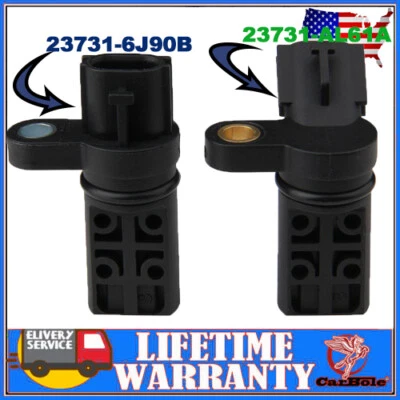 Juego de 2 sensores de posición del árbol de levas/cigüeñal lateral izquierdo y derecho para Infiniti Nissan Foto 1 de 4