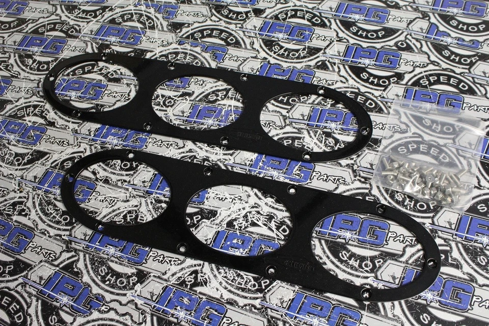 Golden Eagle Two 2 Piece Rear Bumper Diffuser For Acura Integra - Gloss Black - Image 1 of 1