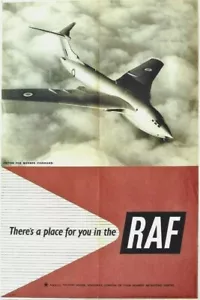 Original vintage poster RAF RECRUTING BOMBER COMMAND 1951 - Picture 1 of 1
