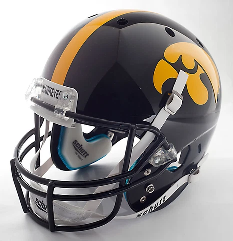 IOWA HAWKEYES Schutt AiR XP Authentic GAMEDAY Football Helmet "ANF" Cover