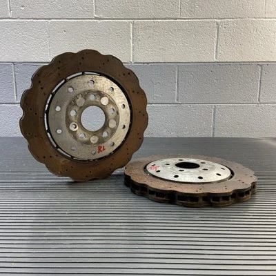 2014-2023 Audi R8 Spyder Rear Left Right Brake Disc Rotor 34k Miles OEM - Image 1 of 4