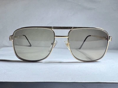 Gafas de sol de aviador doradas H.H vintage de los años 70-80 monturas solamente Foto 1 de 4