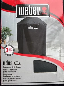 New Weber Q 2800N+ 2-Burner Gas Grill with Cart Premium Grill Cover 3400233 - Picture 1 of 2