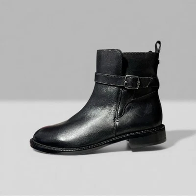 🌻NUEVO CON ETIQUETAS Sam Edelman Nolynn Botín Negro Hebilla Mujer’s Talla 6 Foto 1 de 4